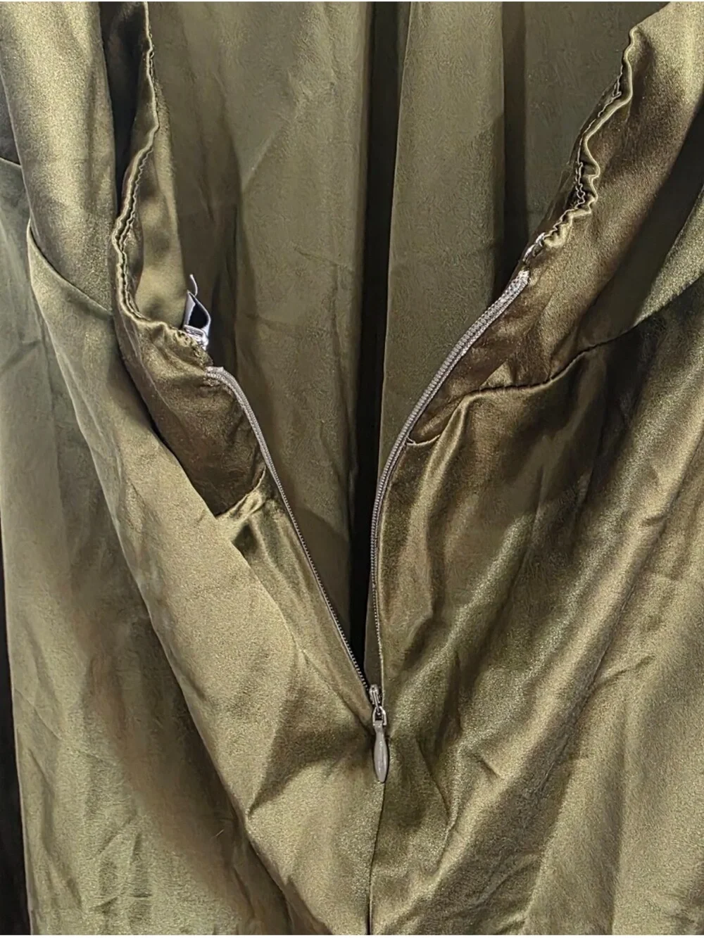 NWT Reformation Daniela Silk Dress Maxi Pear